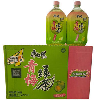康师傅1升青梅绿茶1L*12瓶整箱 商品图1