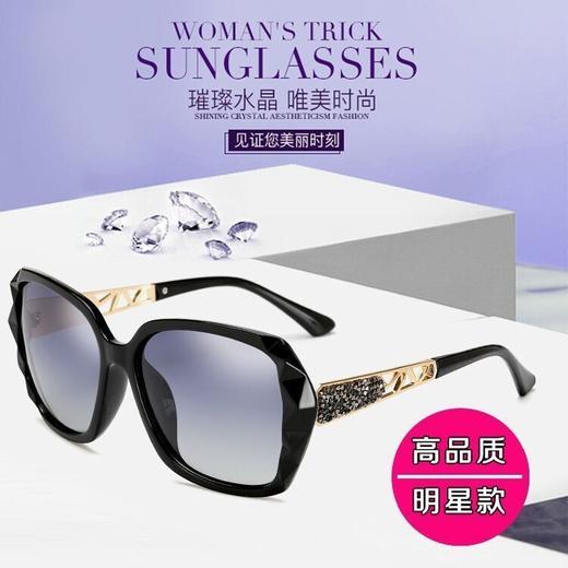 TZW-GM启鹰尔购新款偏光墨镜女大框圆脸长脸潮流网红 商品图7