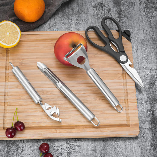 Debo德铂西弗勒斯全套厨房刀具砧板筷子铲勺套装25件套 商品图3