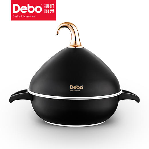 Debo德铂德雅图304不锈钢洛可可艺术蒸锅多用锅汤锅 商品图5