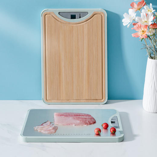 Debo德铂科特妮316不锈钢+竹板双面多用砧板 商品图3