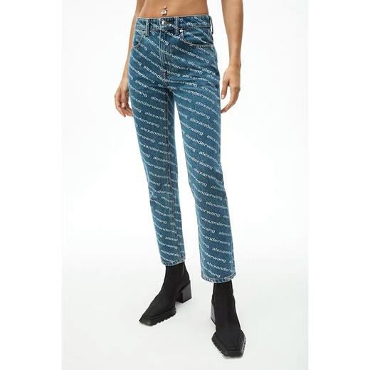 ALEXANDER WANG | High Rise Logo Jeans 商品图1