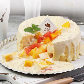 夏季经典【杨枝甘露爆浆】蛋糕回归，1秒就爆浆的芒果泥石流来袭、清爽冰凉的降温神器！