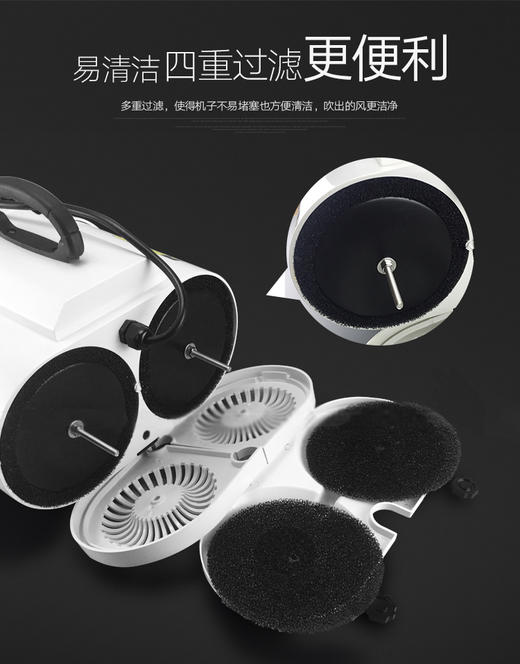 美凯乐PET-01（原型号007-1）双马达无极变速宠物吹水机负离子拉毛机 商品图2