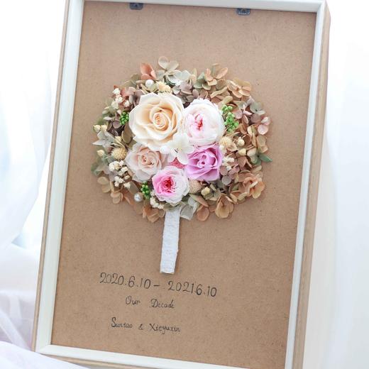 【钟情手捧花永生花相框】（38*29cm） 商品图6
