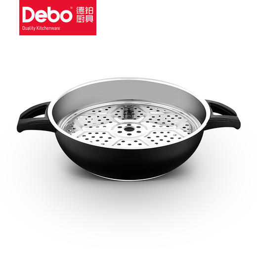 Debo德铂德雅图304不锈钢洛可可艺术蒸锅多用锅汤锅 商品图2