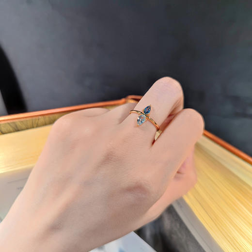 订购8周到｜TASHI-London Blue-London Blue and Blue 托帕石 戒指［加拿大设计师］ 商品图0