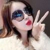 TZW-GM启鹰尔购新款偏光墨镜女大框圆脸长脸潮流网红 商品缩略图1