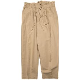 LabU/YK411高腰阔腿棉麻长裤