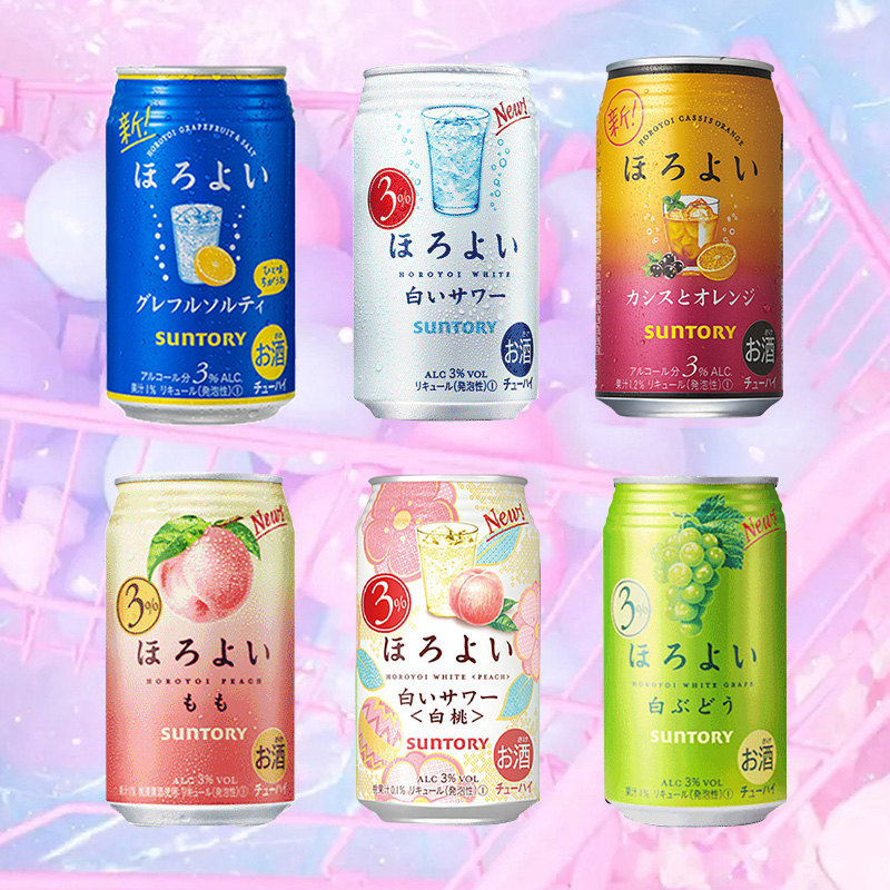 日本 三得利和乐怡HOROYOI预调鸡尾酒 7种口味 350ml