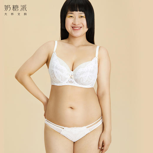 奶糖派大杯文胸甜心单层超薄大胸显瘦透气清凉舒适内衣女夏 商品图4