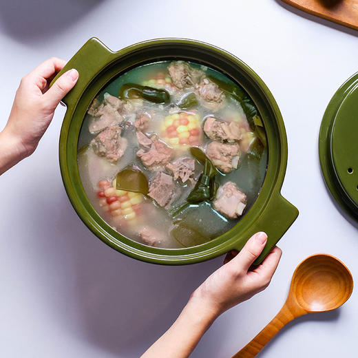 彩冠耐热陶瓷砂锅专用锅煲汤锅家用燃气小砂锅耐高温可明火沙锅 商品图3