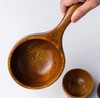 【餐碗】日式柯木长柄大号木勺子水舀网红吃播水瓢碗沙拉碗掏米舀 商品缩略图2