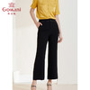 乔万尼休闲裤直筒显瘦百搭垂顺感黑色裤子EI2F847 商品缩略图1