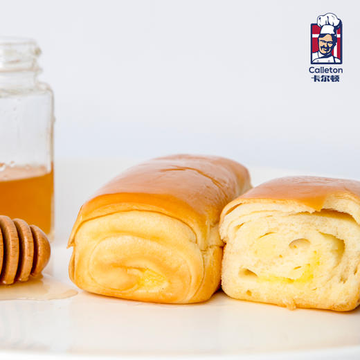 【卡尔顿】丹麦香颂手撕夹心面包办公室休闲零食早餐糕点礼盒整箱480g 卡仕达果酱 口感丝滑 短保更新鲜 商品图5