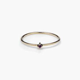北京仓｜Otiumberg-Birthstone-2月生辰石 9K黄金 紫水晶 戒指［英国设计师］