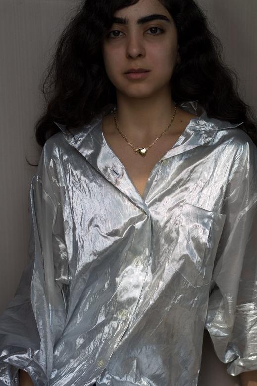 KNOBBLY 纯银/金色粗链爱心项链 商品图2