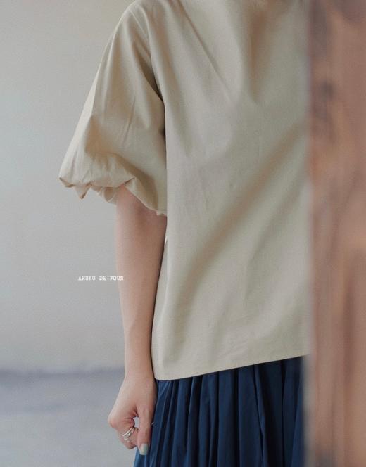 FRANCESCA卡其/浅灰/白/黑波波短袖 商品图5