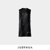 JUDYHUA  小羊皮拉链装饰连衣裙 商品缩略图3