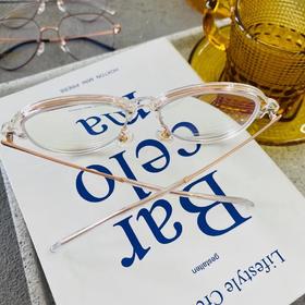 客配飞行框透明金色 625/500 近视+100度散光 1.67双非球镜片