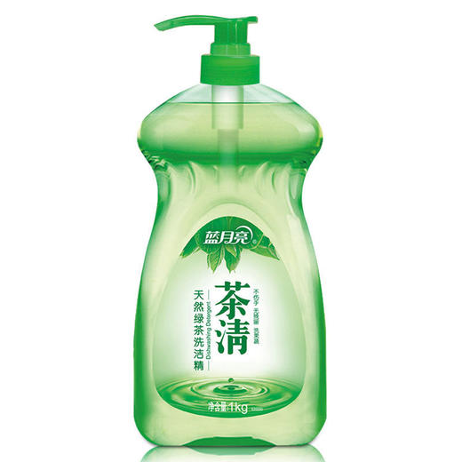蓝月亮茶清天然绿茶洗洁精1kg*2瓶 商品图1