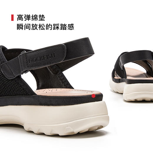 Rockfish【天赋一饼】绑带凉鞋厚底沙滩鞋平底鞋 商品图2