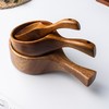 【餐碗】日式柯木长柄大号木勺子水舀网红吃播水瓢碗沙拉碗掏米舀 商品缩略图1