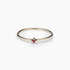 北京仓｜Otiumberg-Birthstone-7月生辰石 9K黄金 红宝石 戒指［英国设计师］