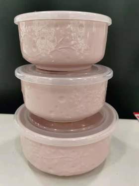 5F  隆昌瓷器  保鲜3入碗
