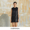 JUDYHUA  小羊皮拉链装饰连衣裙 商品缩略图0