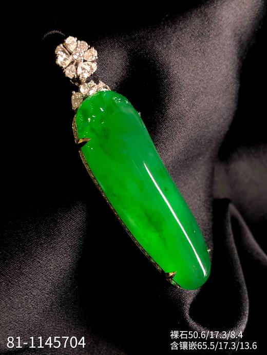 老坑艳绿福瓜吊坠，大胖瓜~种老色浓，起胶感，厚庄，瓜形好看，可收藏传承[愉快]【81-1145104】具体价格微信咨询 商品图7