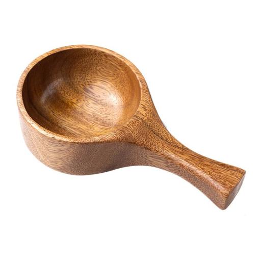 【餐碗】日式柯木长柄大号木勺子水舀网红吃播水瓢碗沙拉碗掏米舀 商品图4