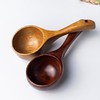 【餐碗】日式柯木长柄大号木勺子水舀网红吃播水瓢碗沙拉碗掏米舀 商品缩略图3