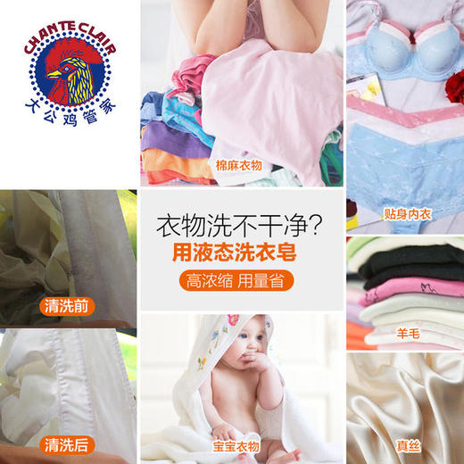 KJ  意大利进口大公鸡皂液洗衣液公鸡头液态洗衣皂持久留香1500ml 商品图1