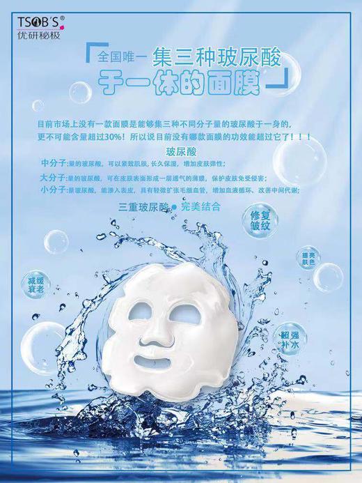 【9.9元10片】优研秘极玻尿酸水库丝滑面膜（1010344） 商品图1