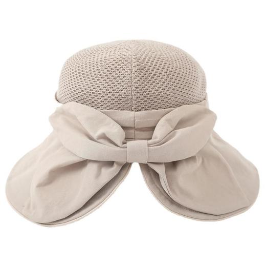 【服饰鞋包】*夏季沙滩拼接布蝴蝶结防晒渔夫帽透气遮阳 商品图4