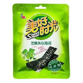 【3.9元/袋】喜之郎美好时光芝麻夹心海苔8g（0601940）