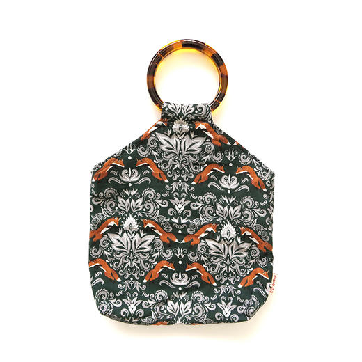 HUJI祤集Amber手提包插画复古动物印花 商品图2