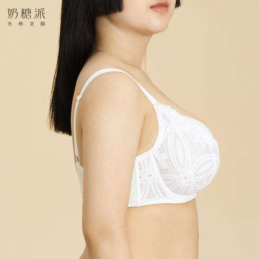 奶糖派大杯文胸甜心单层超薄大胸显瘦透气清凉舒适内衣女夏 商品图3