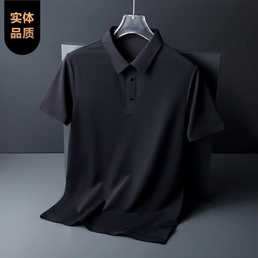 【服饰鞋包】夏季高端男装商务休闲无痕冰丝短袖t恤polo衫体恤男士上衣 商品图2