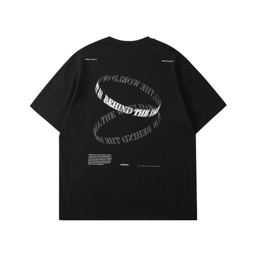 FPA(VENGETICE)双环模糊印花短袖 国潮牌夏季宽松情侣装半袖T恤男 商品图4