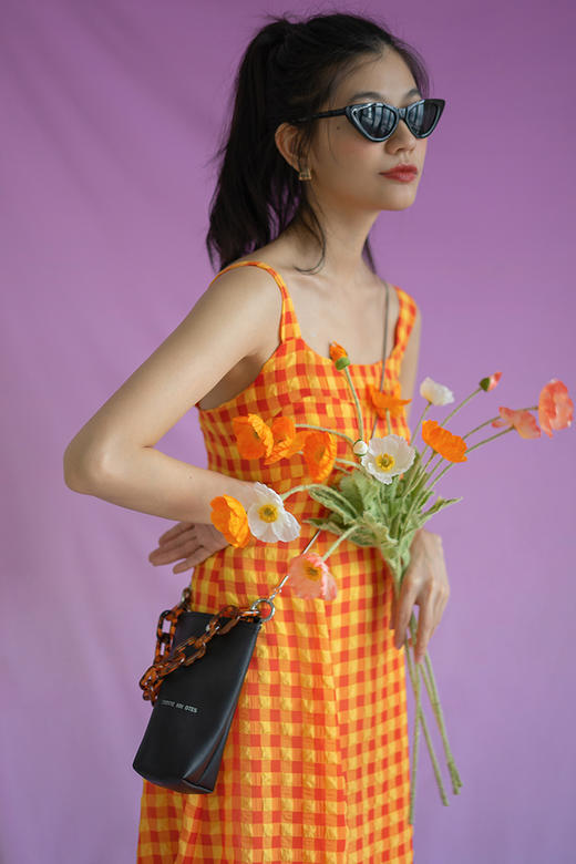 〖HIDDENNOTES〗原创设计 小众链条水桶包单肩女斜挎小方包手机包 商品图1