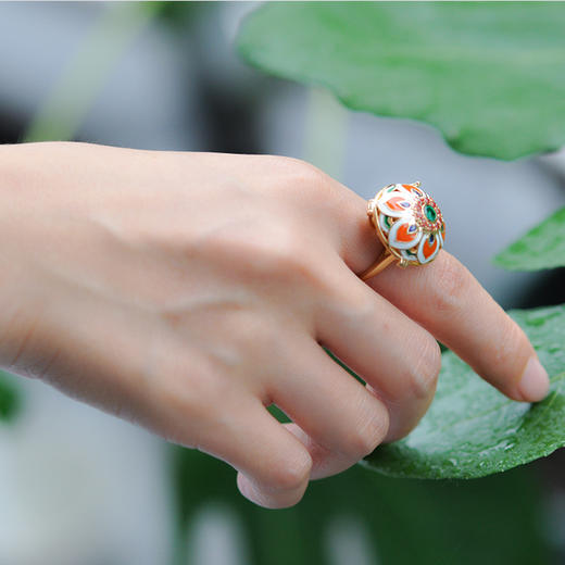 宝相花戒指(定制35天) 商品图4