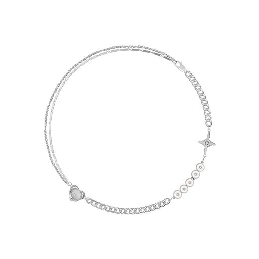 KVK拼接项链女锁骨链2021年新款潮轻奢项圈小众设计感ins网红饰品 商品图3