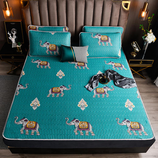 凉感丝乳胶凉席三件套（凉席150*200cm/180*200cm/枕套48*74cm*2） 商品图8