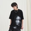 PCLP(PERCLIPS) 模糊人头印花短袖夏季国潮牌潮流宽松半袖t恤男装 商品缩略图2