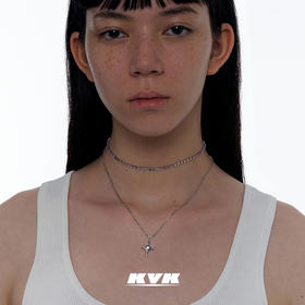 KVK十字架项链女锁骨链2021新款女可调节吊坠饰品高级感简约配饰