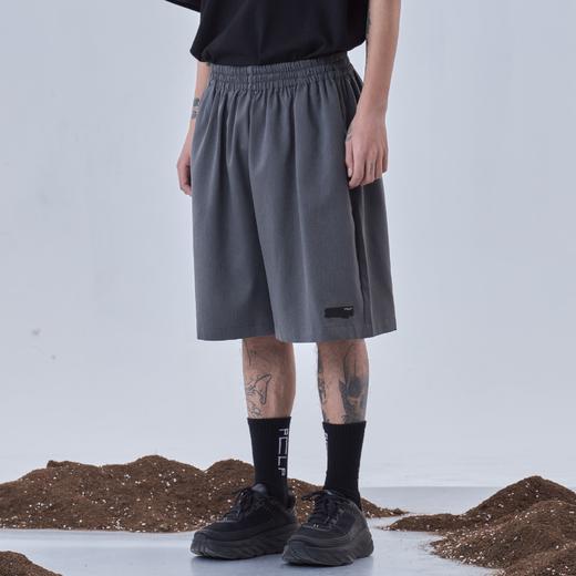 PCLP(PERCLIPS)夏季黑色西装短裤男国潮牌潮流宽松休闲薄款五分裤 商品图2