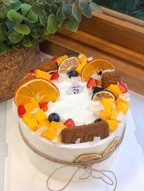 简洁水果奶油蛋糕 下单前请仔细阅读商品详情