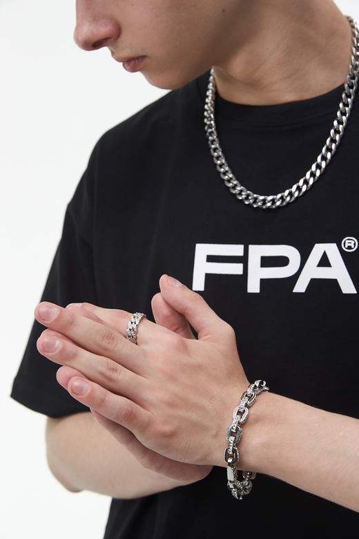 FPA(VENGETICE) 单排满钻古巴戒指 微镶锆石 闪亮嘻哈潮男女 商品图1